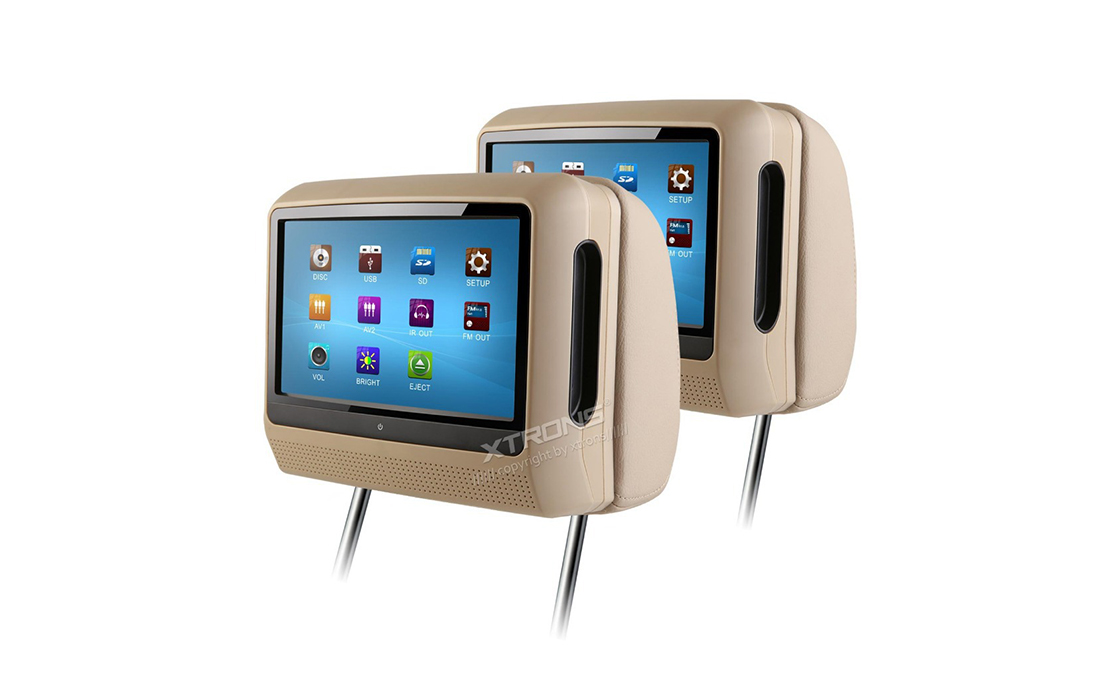 XTRONS HD901 2×9″ Digital Screen Headrest Pillow Monitors