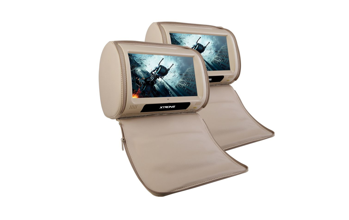 XTRONS HD908B 2 x 9″ In Car Touch Screen Headrest DVD Players