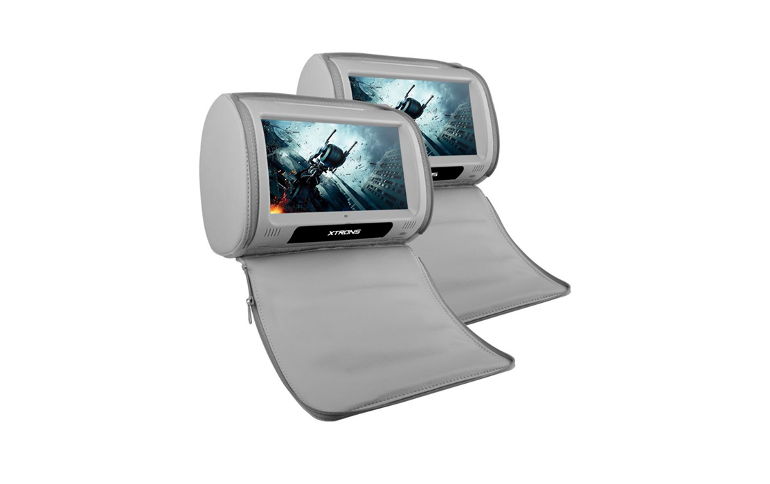 XTRONS HD908B 2 x 9″ In Car Touch Screen Headrest DVD Players