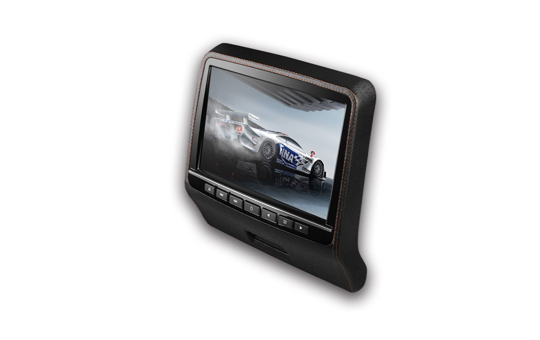 XTRONS 9 HD Active Car Pillow Headrest Monitor Portable DVD/USB Player Game HDMI Single HD9PCHBlack