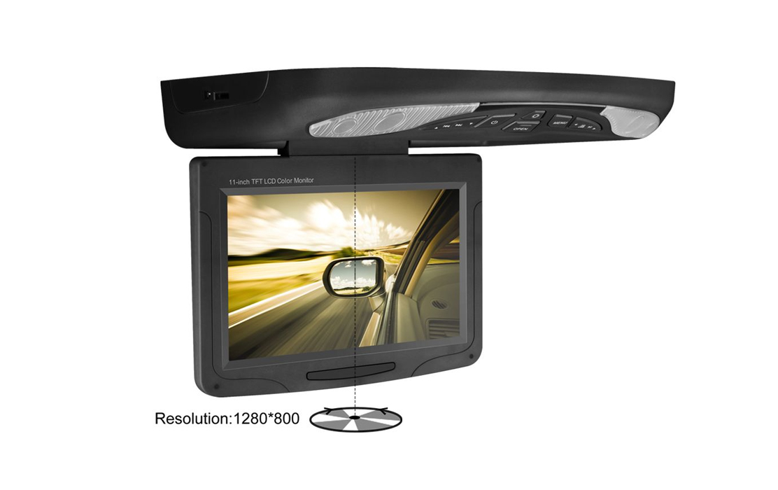 Xtrons10 1 Inch Hd Tft Flip Down Roof Mounted Dvd Player