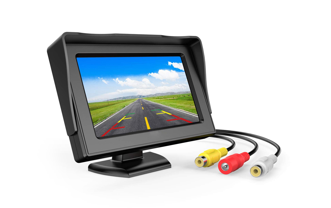 7 inch Rearview Car LCD Monitor, Buyee Portable 7 TFT LCD Digital with HD  Full Color Wide Screen for Car Rear View Backup Camera