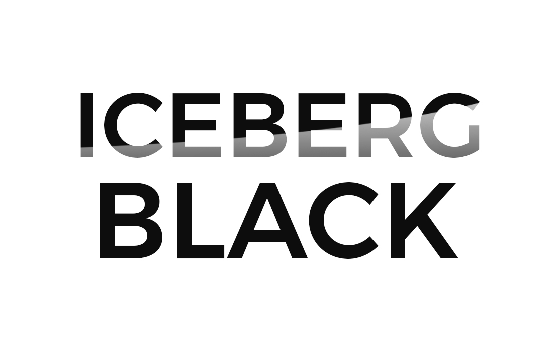 Logo Iceberg Black