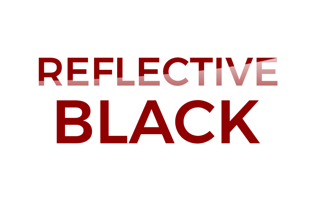 Logo Reflective Black