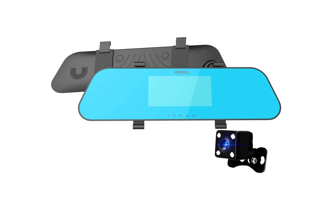 Merrill H433 Rear View Mirror with Backup Camera