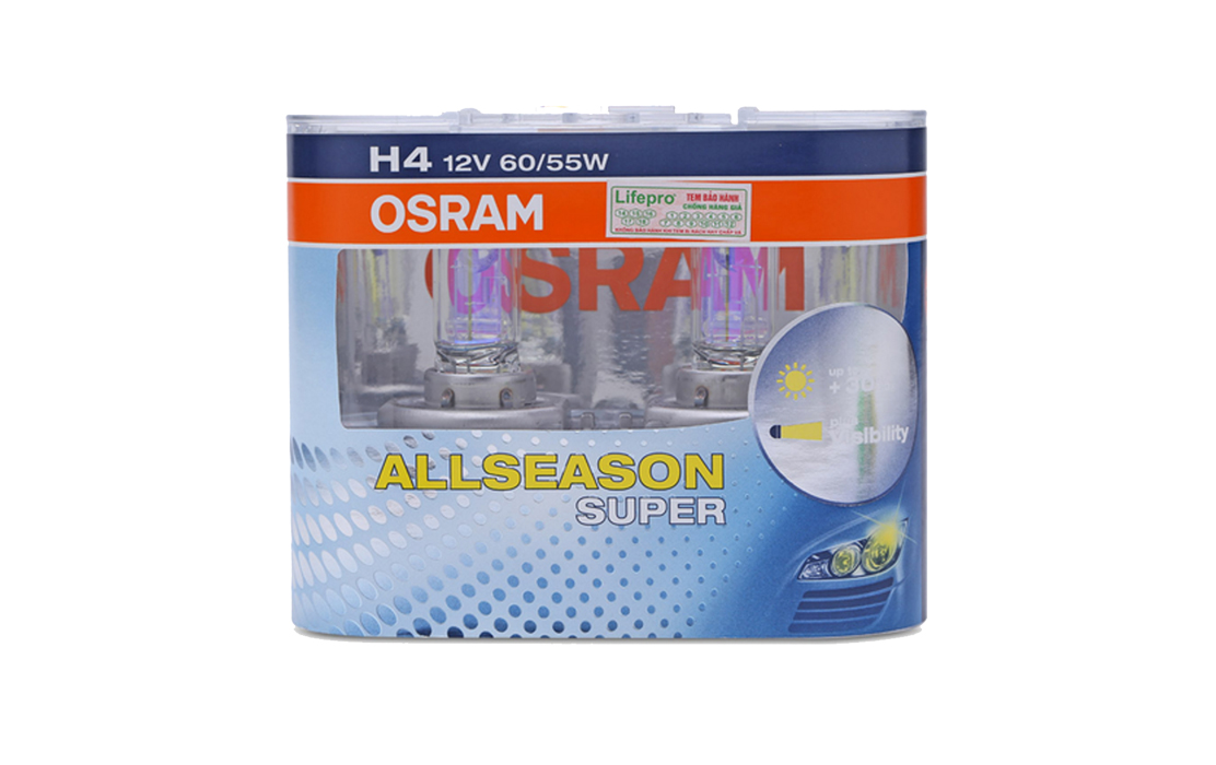 OSRAM H4 60/55w All Season Headlight Bulbs