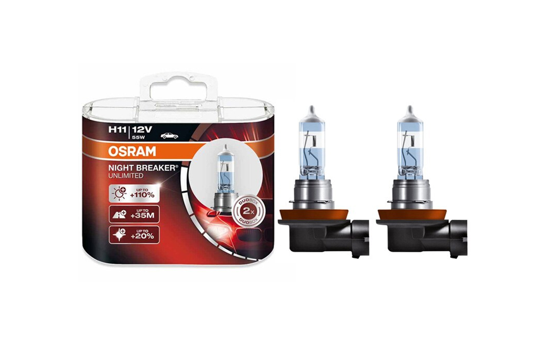 Lampe de phare Osram H11 NightBreaker Unlimited 55W 64211NBU – acheter dans  la boutique en ligne