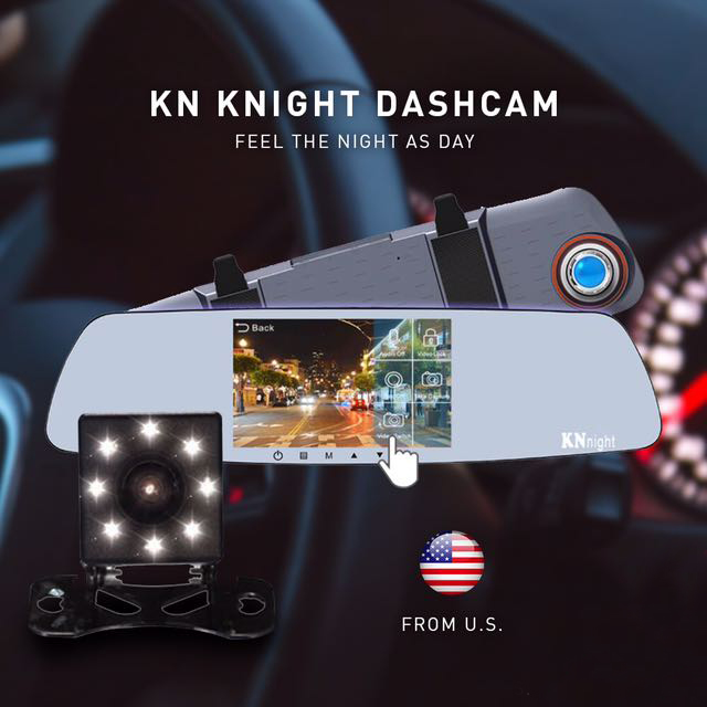 Real Night Vision Front And Back Camera With Built In Dashcam Description