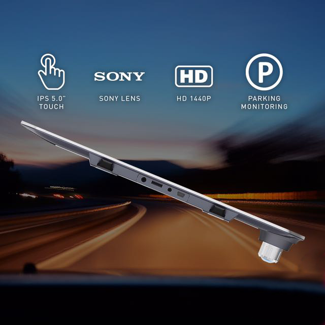 Real Night Vision Front And Back Camera With Built In Dashcam Description2