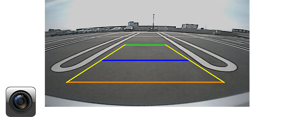 Rear View Camera Input With Parking Guide Lines2